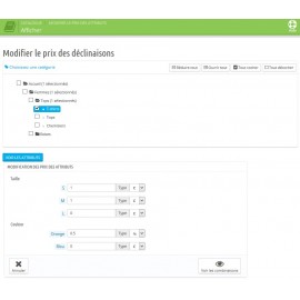 Module pour modifier automatiquement les prix des déclinaisons